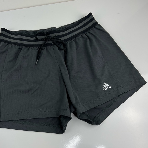 adidas Pants - ADIDAS Gray Three Stripe Climalite Shorts
